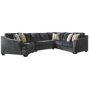 Eltmann - Slate - Left Arm Facing Cuddler 3 Pc Sectional-Washburn's Home Furnishings