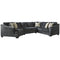 Eltmann - Slate - Left Arm Facing Cuddler 3 Pc Sectional-Washburn's Home Furnishings