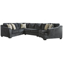 Eltmann - Slate - Right Arm Facing Cuddler 3 Pc Sectional-Washburn's Home Furnishings