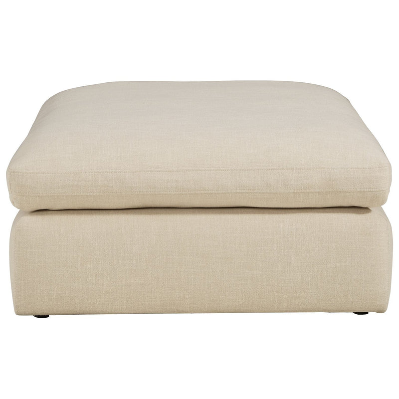 Elyza - Linen - Oversized Accent Ottoman-Washburn's Home Furnishings