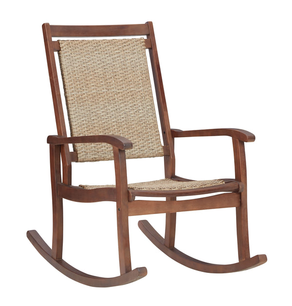 Emani - Brown/natural - Rocking Chair-Washburn's Home Furnishings