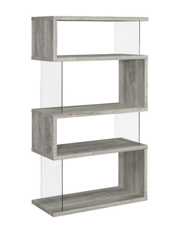 Emelle - Bookcase - Pearl Silver-Washburn's Home Furnishings