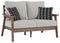 Emmeline - Brown/beige - Loveseat W/cushion-Washburn's Home Furnishings