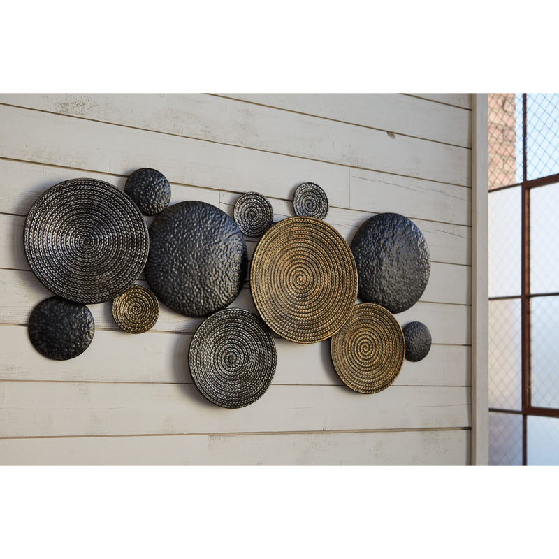 Emsley - Metallic / Black / Gray - Wall Decor-Washburn's Home Furnishings