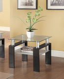 End Table With Shelf - Black-Washburn's Home Furnishings