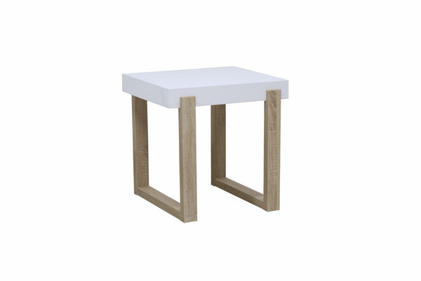 End Table With Sled Base - White-Washburn's Home Furnishings