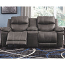 Erlangen - Midnight - Pwr Rec Loveseat/con/adj Hdrst-Washburn's Home Furnishings