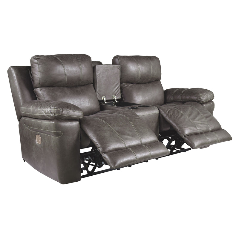 Erlangen - Midnight - Pwr Rec Loveseat/con/adj Hdrst-Washburn's Home Furnishings