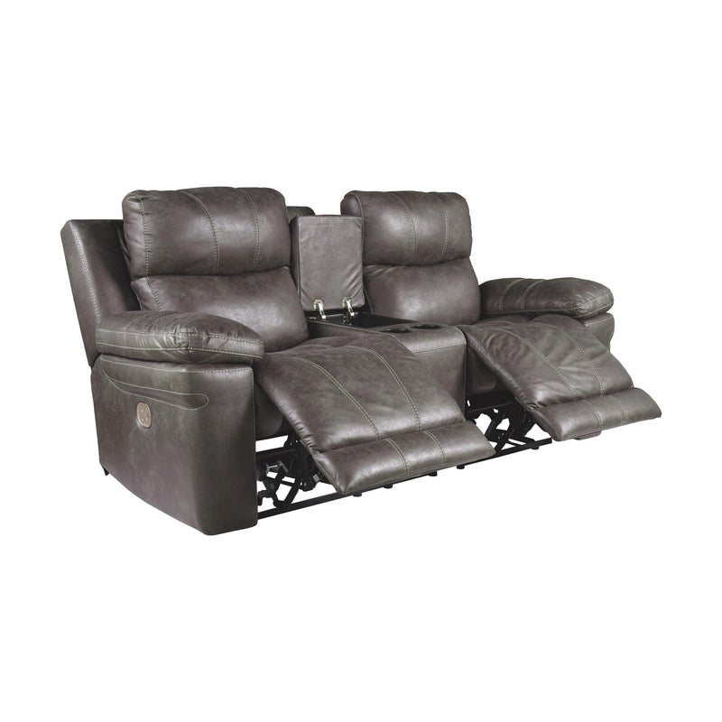 Erlangen - Midnight - Pwr Rec Loveseat/con/adj Hdrst-Washburn's Home Furnishings