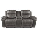 Erlangen - Midnight - Pwr Rec Loveseat/con/adj Hdrst-Washburn's Home Furnishings