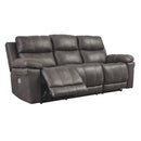 Erlangen - Midnight - Pwr Rec Sofa With Adj Headrest-Washburn's Home Furnishings