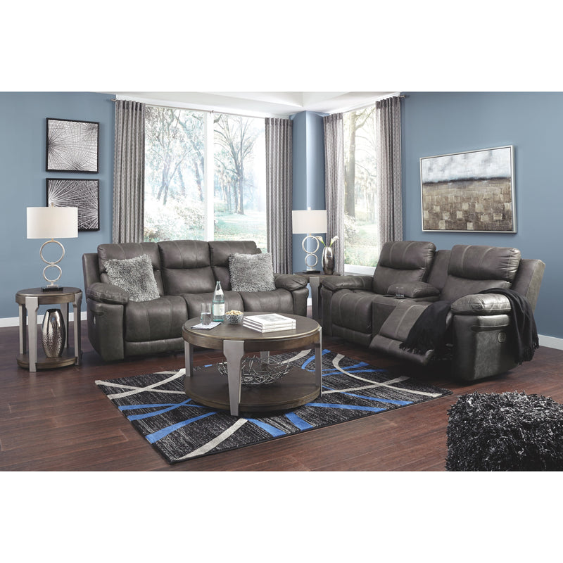 Erlangen - Midnight - Pwr Rec Sofa With Adj Headrest-Washburn's Home Furnishings