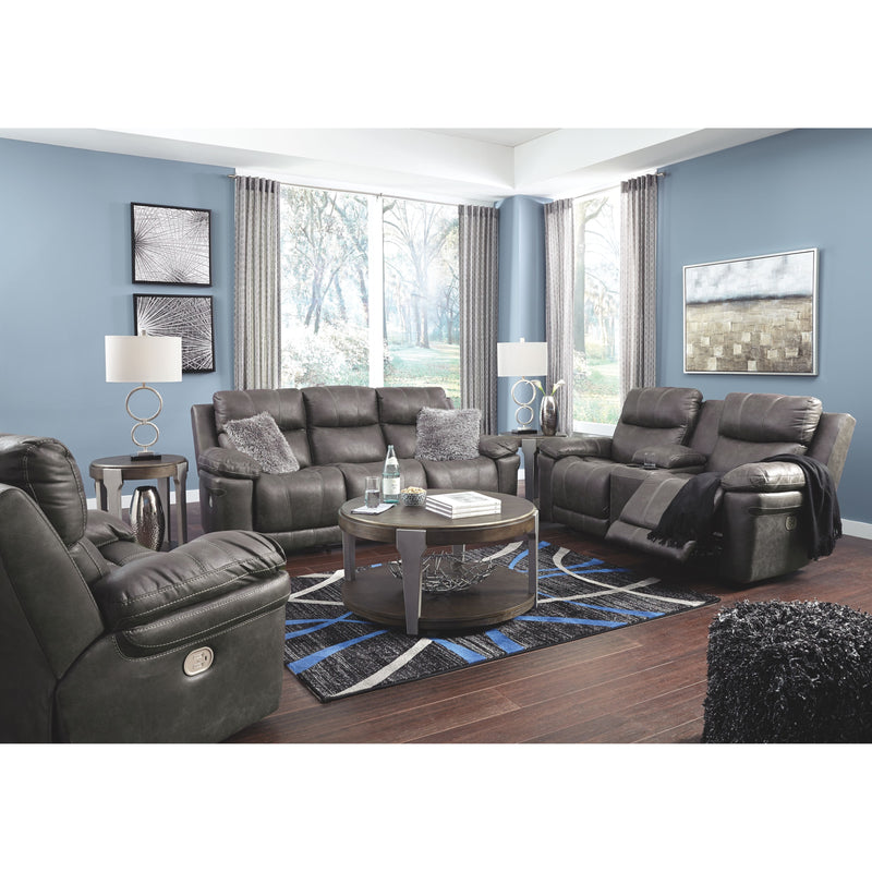 Erlangen - Midnight - Pwr Rec Sofa With Adj Headrest-Washburn's Home Furnishings