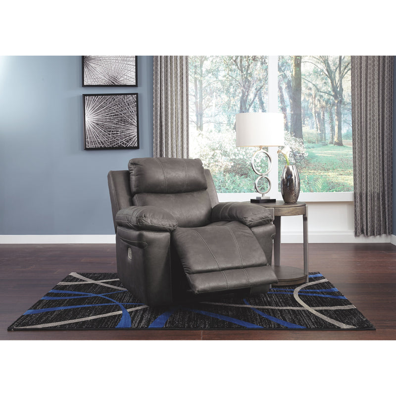 Erlangen - Midnight - Pwr Recliner/adj Headrest-Washburn's Home Furnishings