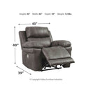 Erlangen - Midnight - Pwr Recliner/adj Headrest-Washburn's Home Furnishings