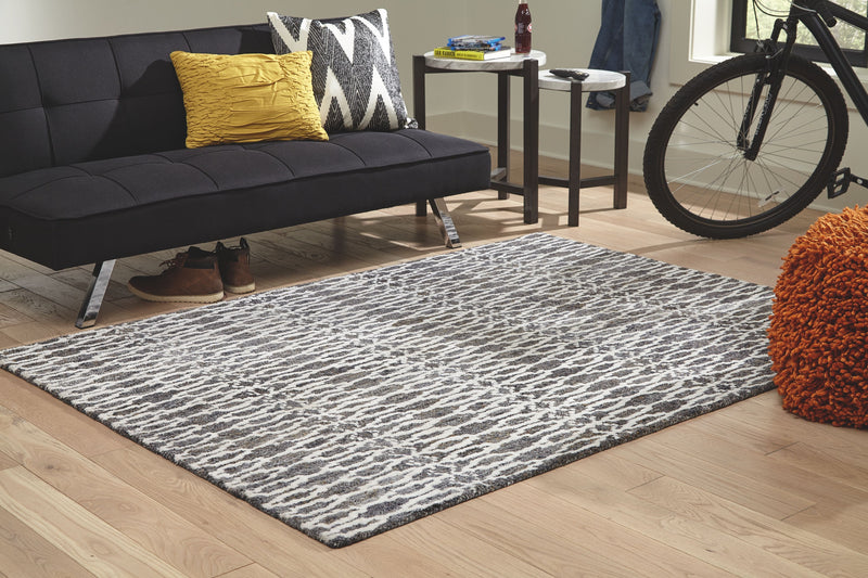 Esmee - Ivory/brown/gray - Medium Rug-Washburn's Home Furnishings