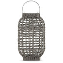 Evonne - Antique Gray - Lantern - Small-Washburn's Home Furnishings