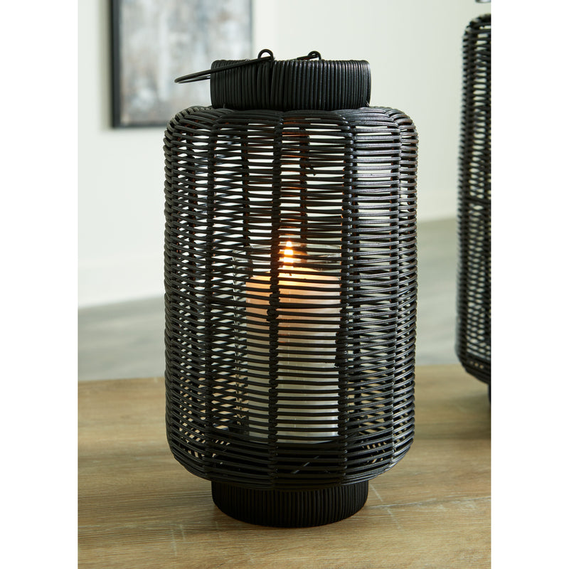 Evonne - Black - Lantern - Small-Washburn's Home Furnishings