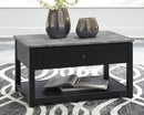 Ezmonei - Black/gray - Lift Top Cocktail Table-Washburn's Home Furnishings