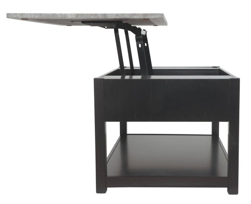 Ezmonei - Black/gray - Lift Top Cocktail Table-Washburn's Home Furnishings