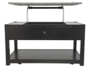 Ezmonei - Black/gray - Lift Top Cocktail Table-Washburn's Home Furnishings