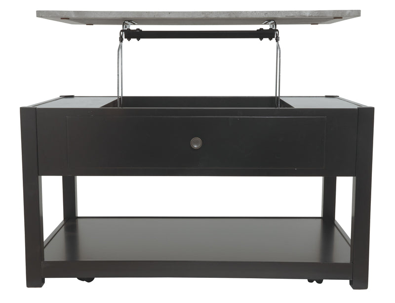 Ezmonei - Black/gray - Lift Top Cocktail Table-Washburn's Home Furnishings