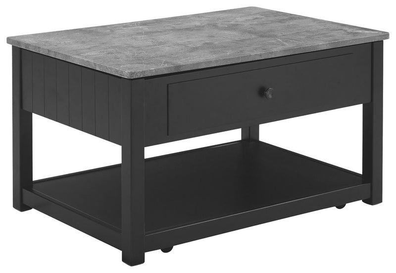 Ezmonei - Black/gray - Lift Top Cocktail Table-Washburn's Home Furnishings