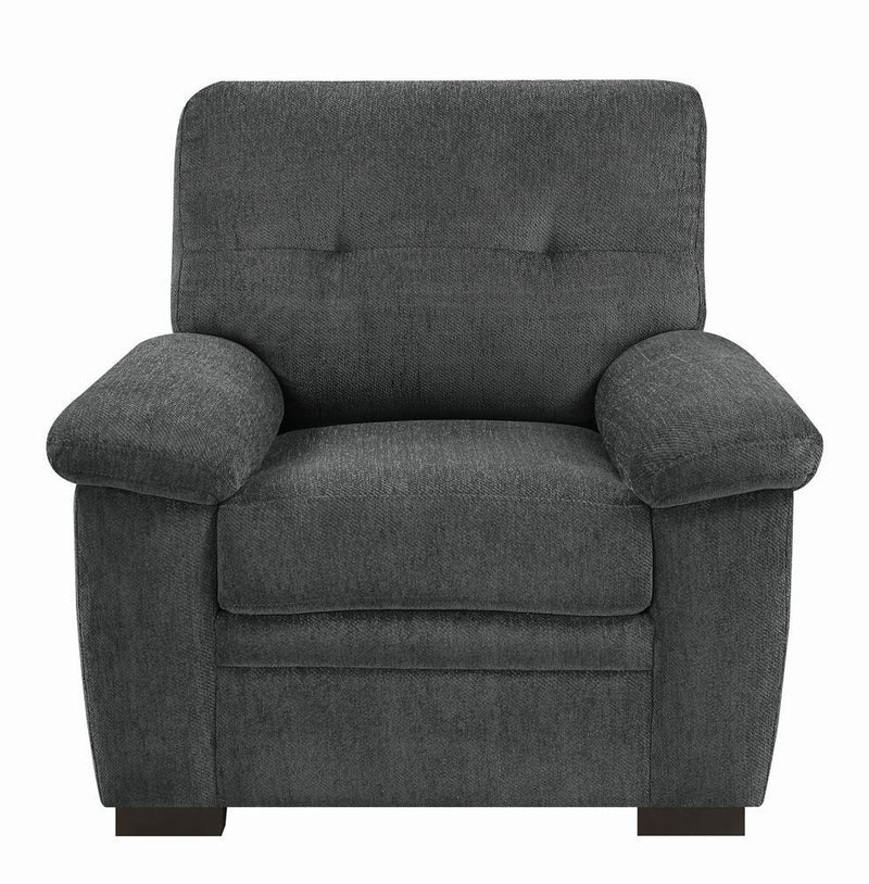 Fairbairn - Upholstered Chair - Charcoal-Washburn's Home Furnishings