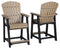 Fairen Trail - Black/driftwood - Barstool (2/cn)-Washburn's Home Furnishings