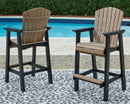 Fairen Trail - Black/driftwood - Tall Barstool (2/cn)-Washburn's Home Furnishings