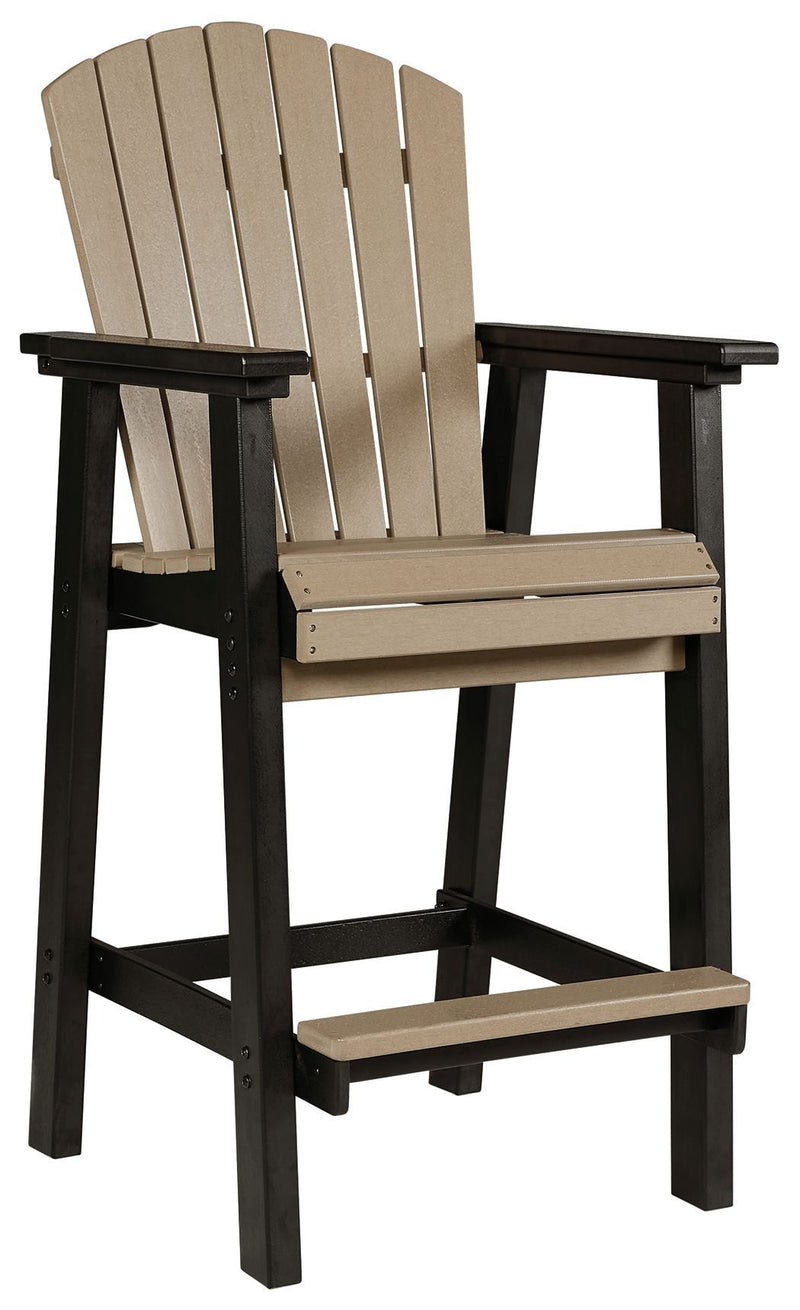 Fairen Trail - Black/driftwood - Tall Barstool (2/cn)-Washburn's Home Furnishings