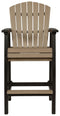 Fairen Trail - Black/driftwood - Tall Barstool (2/cn)-Washburn's Home Furnishings