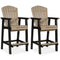 Fairen Trail - Black/driftwood - Tall Barstool (2/cn)-Washburn's Home Furnishings