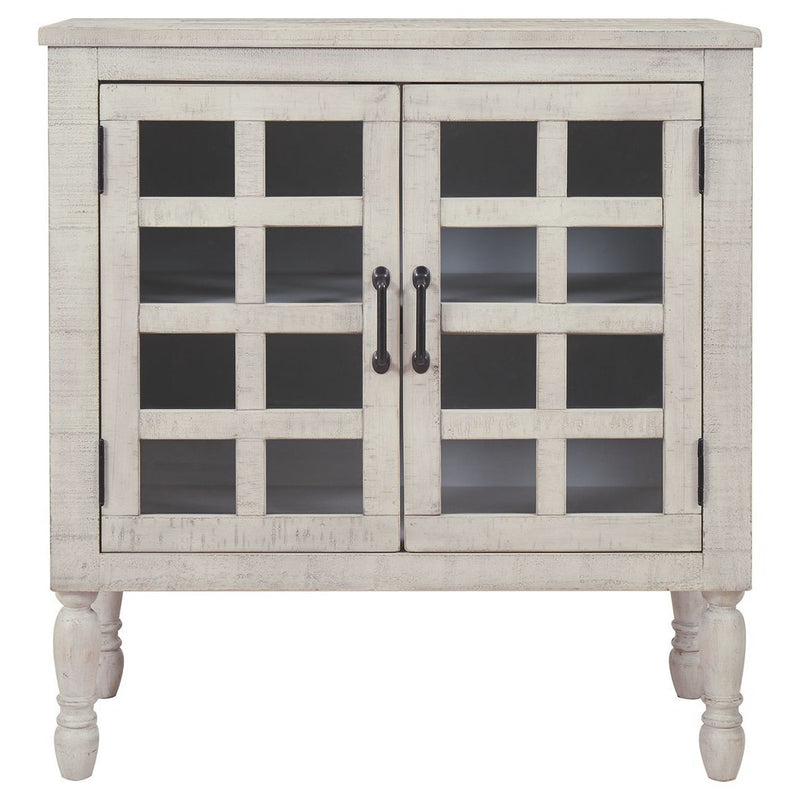 Falkgate - Whitewash - Accent Cabinet-Washburn's Home Furnishings