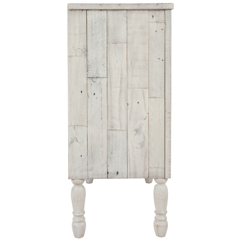 Falkgate - Whitewash - Accent Cabinet-Washburn's Home Furnishings