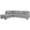 Falkirk - Steel - Left Arm Facing Corner Chaise Sectional-Washburn's Home Furnishings