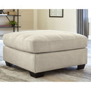 Falkirk - Parchment - Oversized Accent Ottoman-Washburn's Home Furnishings