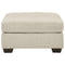 Falkirk - Parchment - Oversized Accent Ottoman-Washburn's Home Furnishings