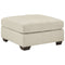 Falkirk - Parchment - Oversized Accent Ottoman-Washburn's Home Furnishings