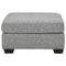 Falkirk - Steel - Oversized Accent Ottoman-Washburn's Home Furnishings