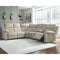 Family Den - Pewter - Right Arm Facing Loveseat 3 Pc Sectional-Washburn's Home Furnishings