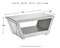 Fanmory - Silver Finish - Rectangular Cocktail Table-Washburn's Home Furnishings