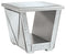 Fanmory - Silver Finish - Square End Table-Washburn's Home Furnishings