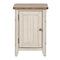 Farmhouse Reimagined - Door Chair Side Table w/ Charging Station-Washburn's Home Furnishings