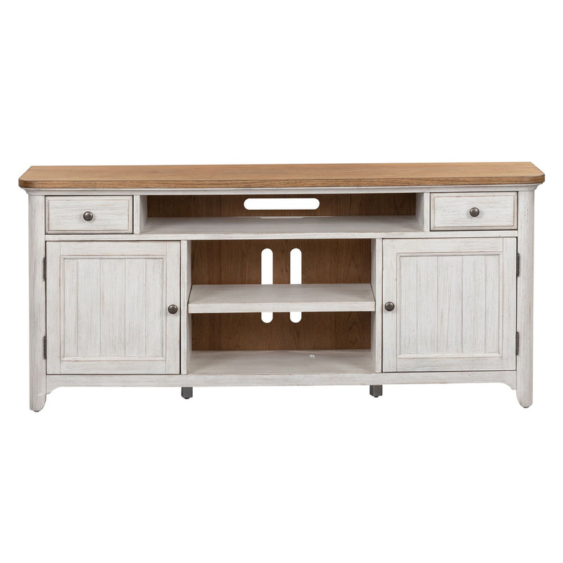 Farmhouse Reimagined - Entertainment TV Stand-Washburn's Home Furnishings