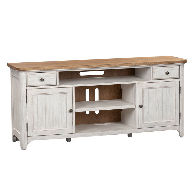 Farmhouse Reimagined - Entertainment TV Stand-Washburn's Home Furnishings