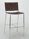 Faux Leather Bar Stool - Brown-Washburn's Home Furnishings