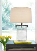 Fentonley - Clear/antique Black - Glass Table Lamp (1/cn)-Washburn's Home Furnishings