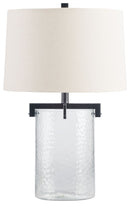 Fentonley - Clear/antique Black - Glass Table Lamp (1/cn)-Washburn's Home Furnishings