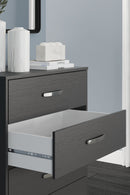 Finch - Black - Five Drawer Chest - 46" Height-Washburn's Home Furnishings